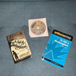 To Kill a Mockingbird Set of 3 (inc book, spark notes‎ & DVD)